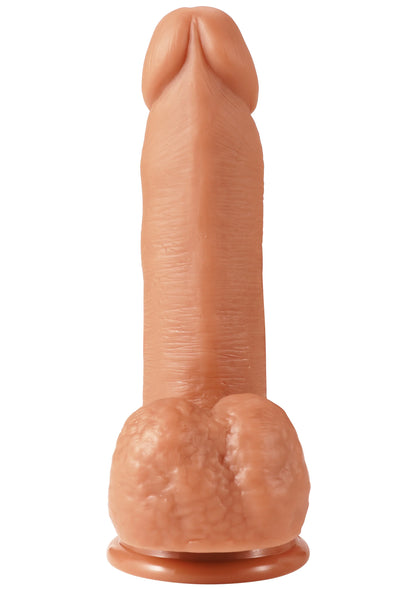 Realistische PVC-dildo, 16 cm, met textuur en brede voet