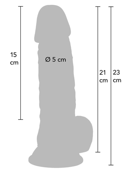 Bestel: Realistic Dildo PVC 21 cm by Hidden Desire - bij Happytoys: de erotische sex webshop | liever Happy dan Easy ⭐⭐⭐⭐⭐