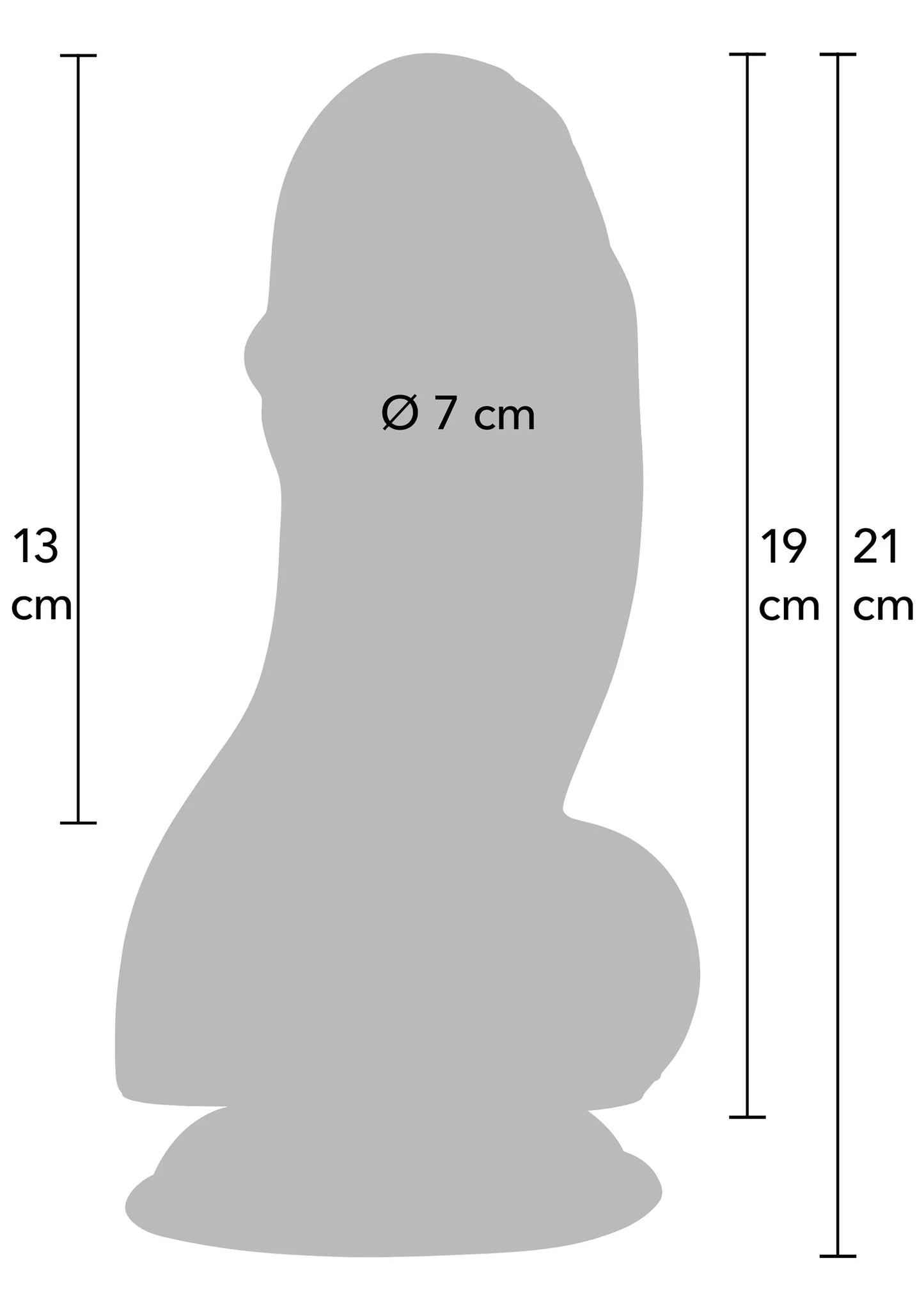 Fat Boys Dildo PVC 19 cm von Hidden Desire
