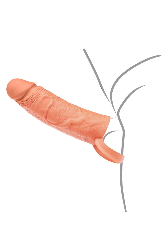 Penishülle aus Flüssigsilikon 15 cm