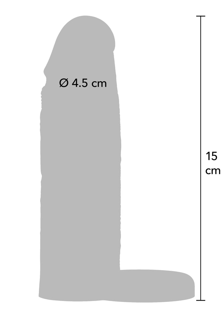 Penishülle aus Flüssigsilikon 15 cm
