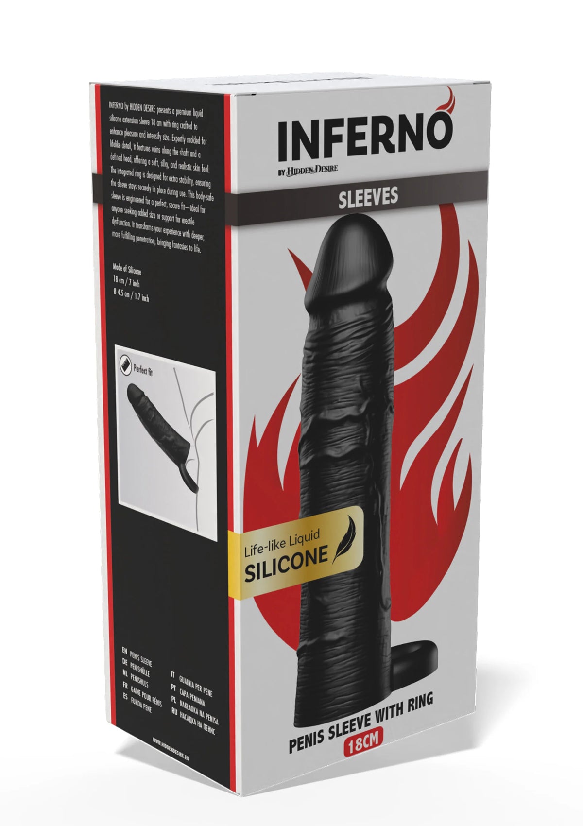 Bestel: Penis Sleeve Liquid Silicone Ring 18 cm - bij Happytoys: de erotische sex webshop | liever Happy dan Easy ⭐⭐⭐⭐⭐