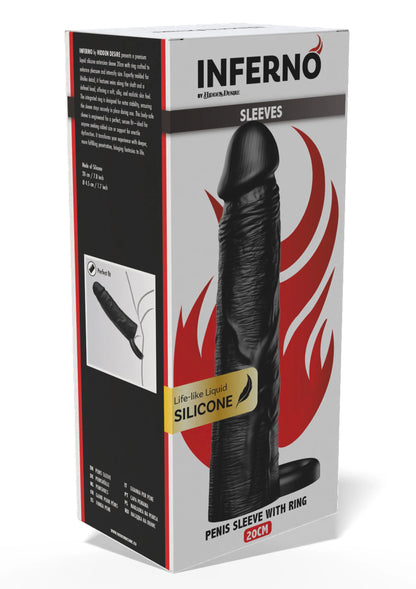 Bestel: Penis Sleeve Liquid Silicone Ring 20 cm - bij Happytoys: de erotische sex webshop | liever Happy dan Easy ⭐⭐⭐⭐⭐