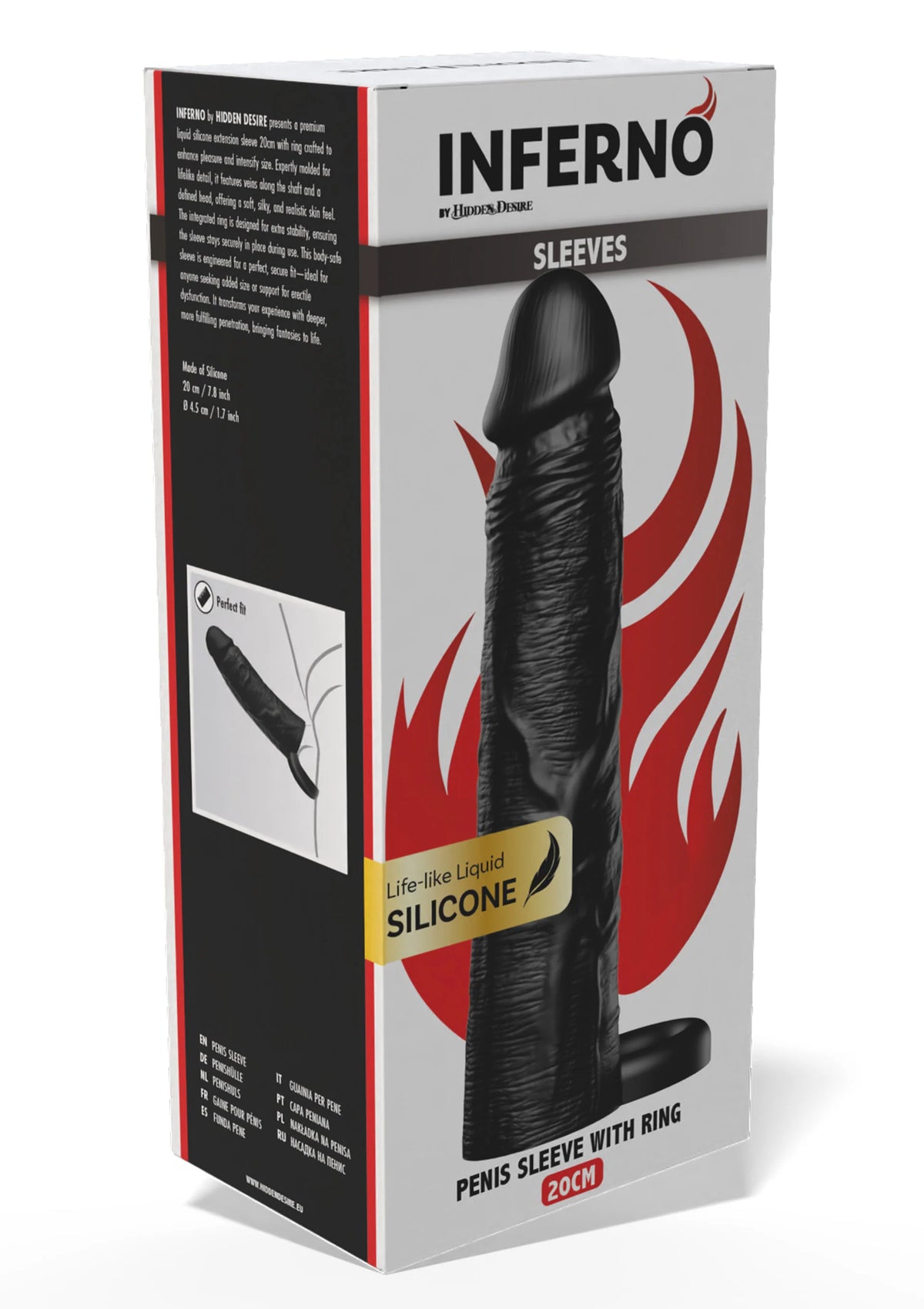 Bestel: Penis Sleeve Liquid Silicone Ring 20 cm - bij Happytoys: de erotische sex webshop | liever Happy dan Easy ⭐⭐⭐⭐⭐