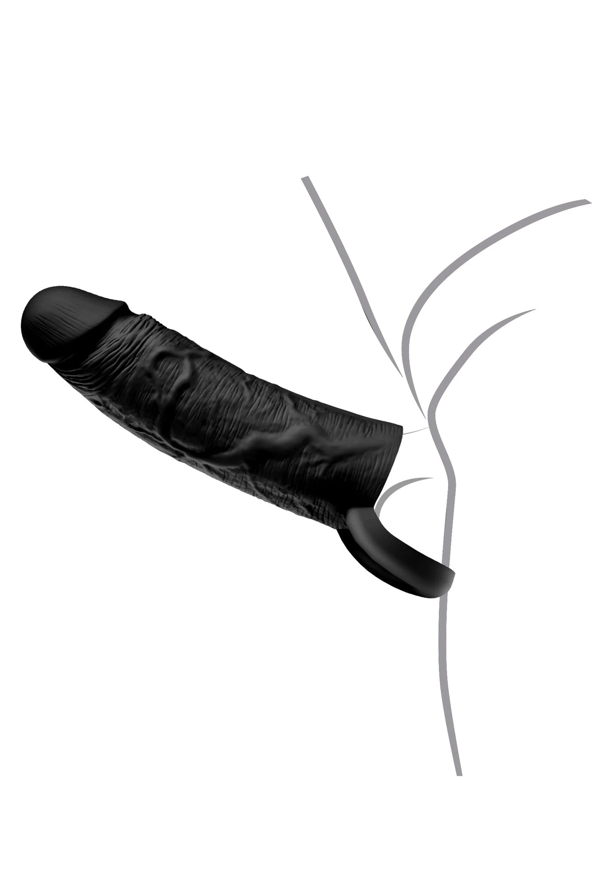 Bestel: Penis Sleeve Liquid Silicone Ring 20 cm - bij Happytoys: de erotische sex webshop | liever Happy dan Easy ⭐⭐⭐⭐⭐
