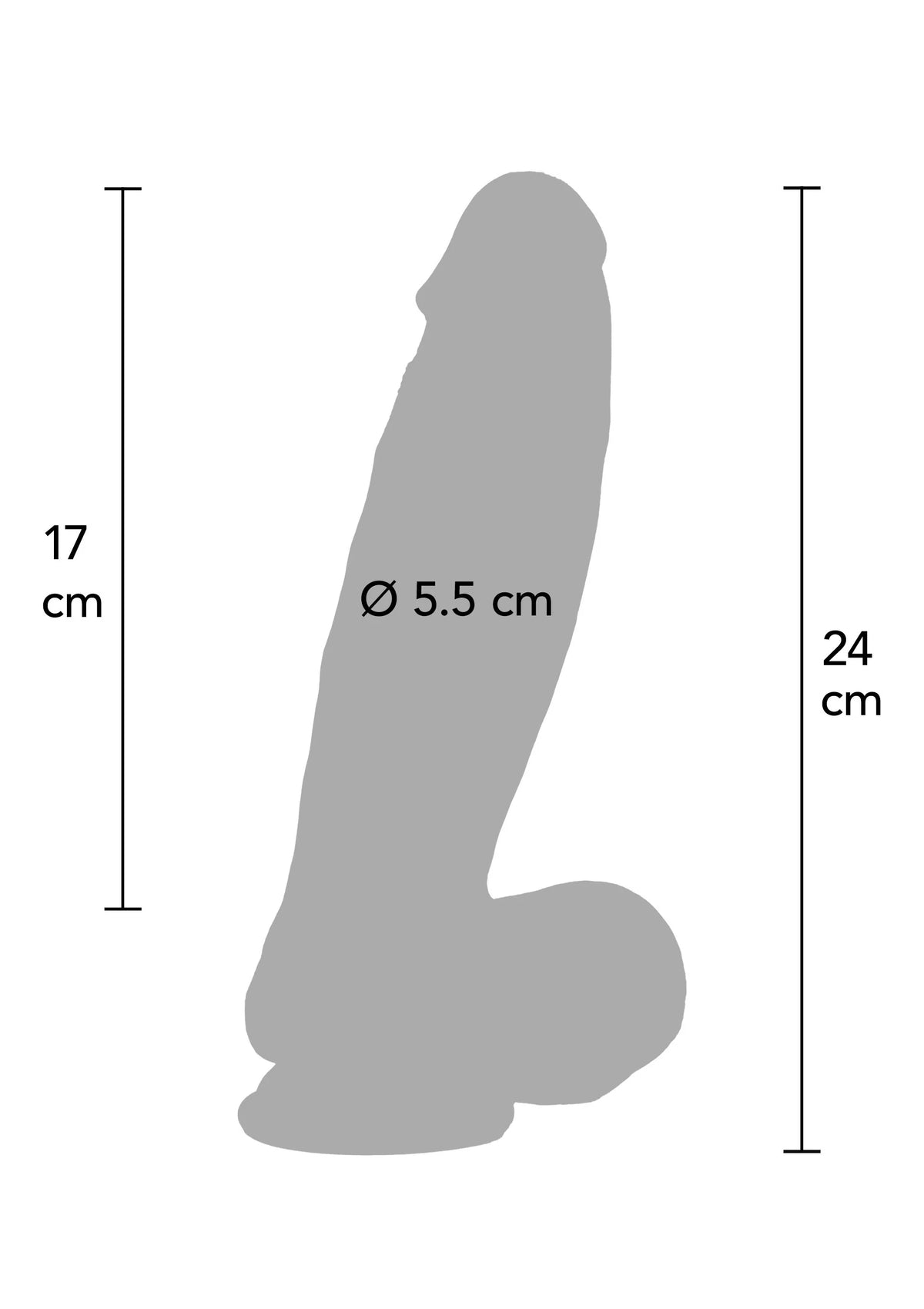Bestel: Ultra Realistic Dildo Silicone 22 cm By Hidden Desire - bij Happytoys: de erotische sex webshop | liever Happy dan Easy ⭐⭐⭐⭐⭐
