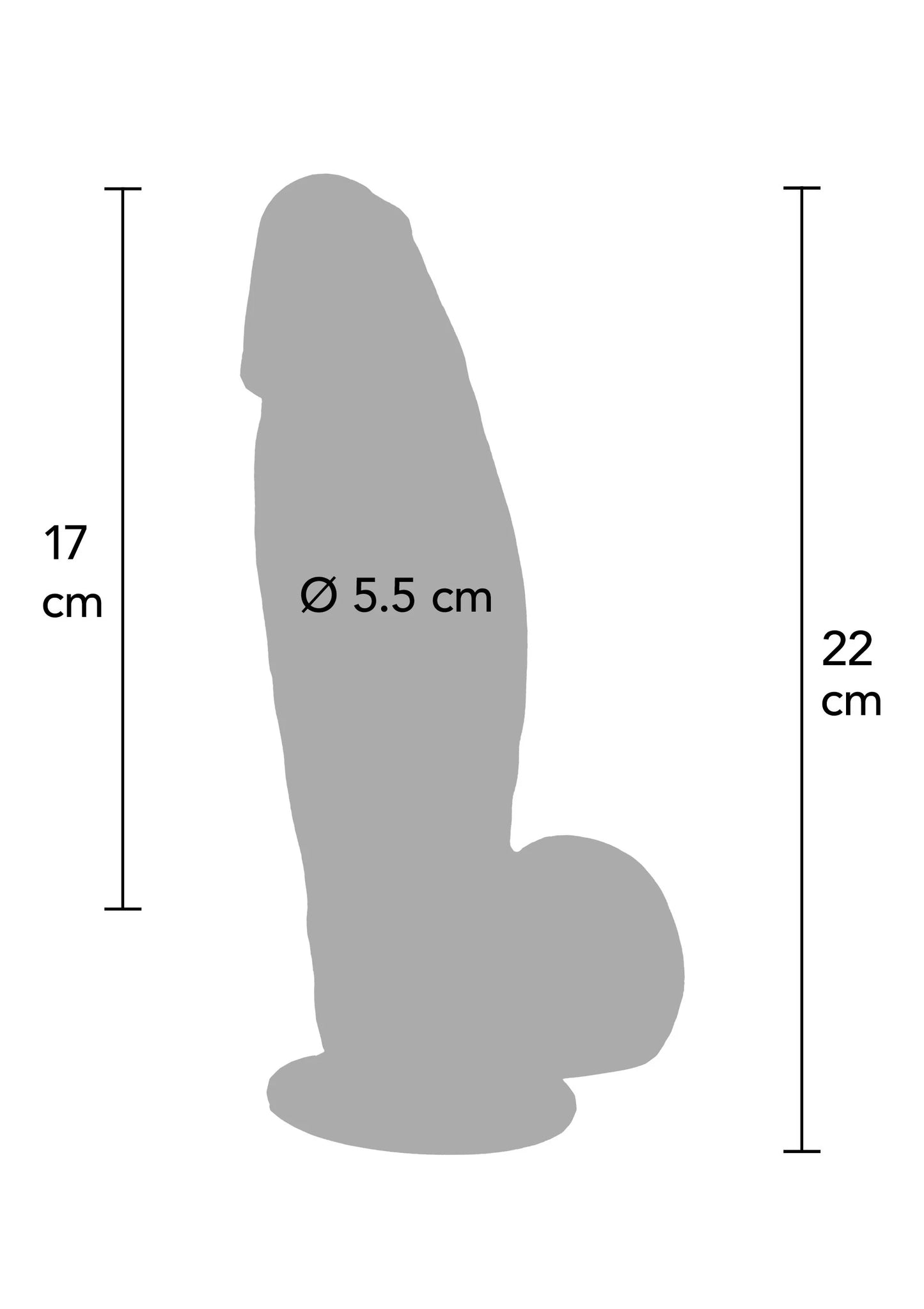 Ultra Realistic Dildo Silicone 22 cm by Hidden Desire