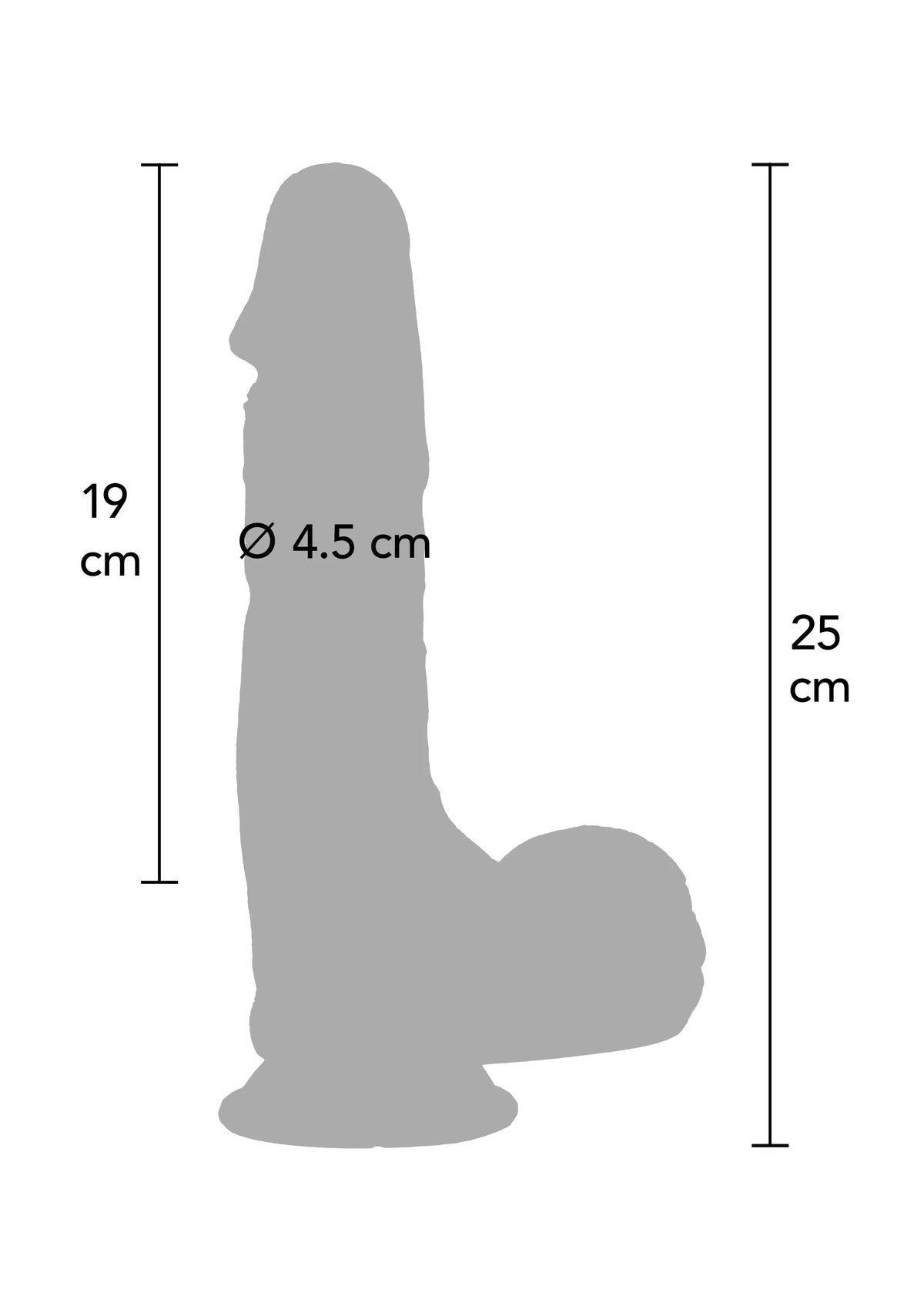 Bestel: Ultra Realistic Dildo Silicone 23 cm by Hidden Desire - bij Happytoys: de erotische sex webshop | liever Happy dan Easy ⭐⭐⭐⭐⭐