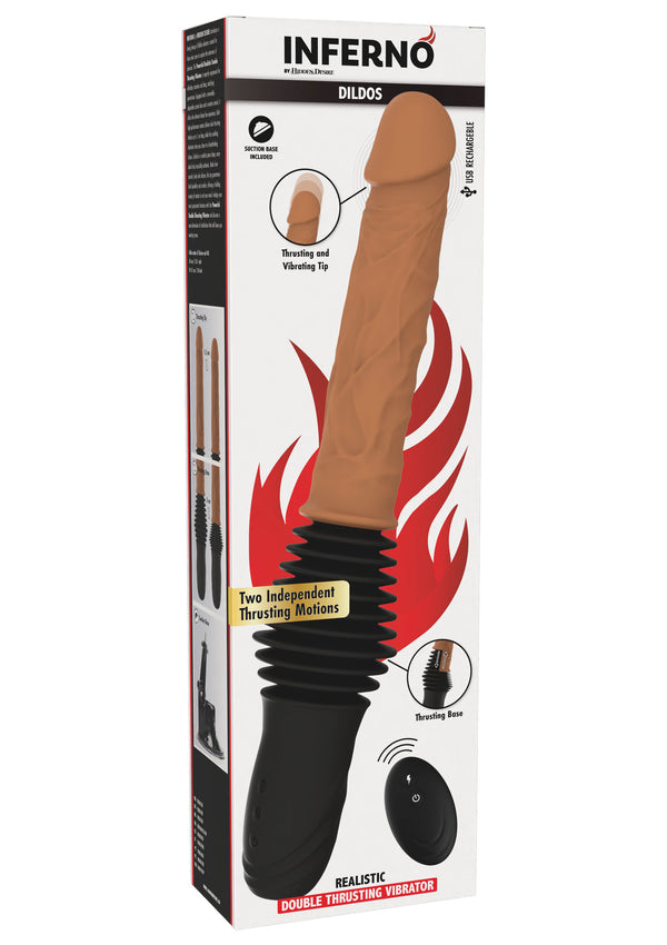 Realistic Double Thrusting Vibrator by Hidden Desire Inferno
