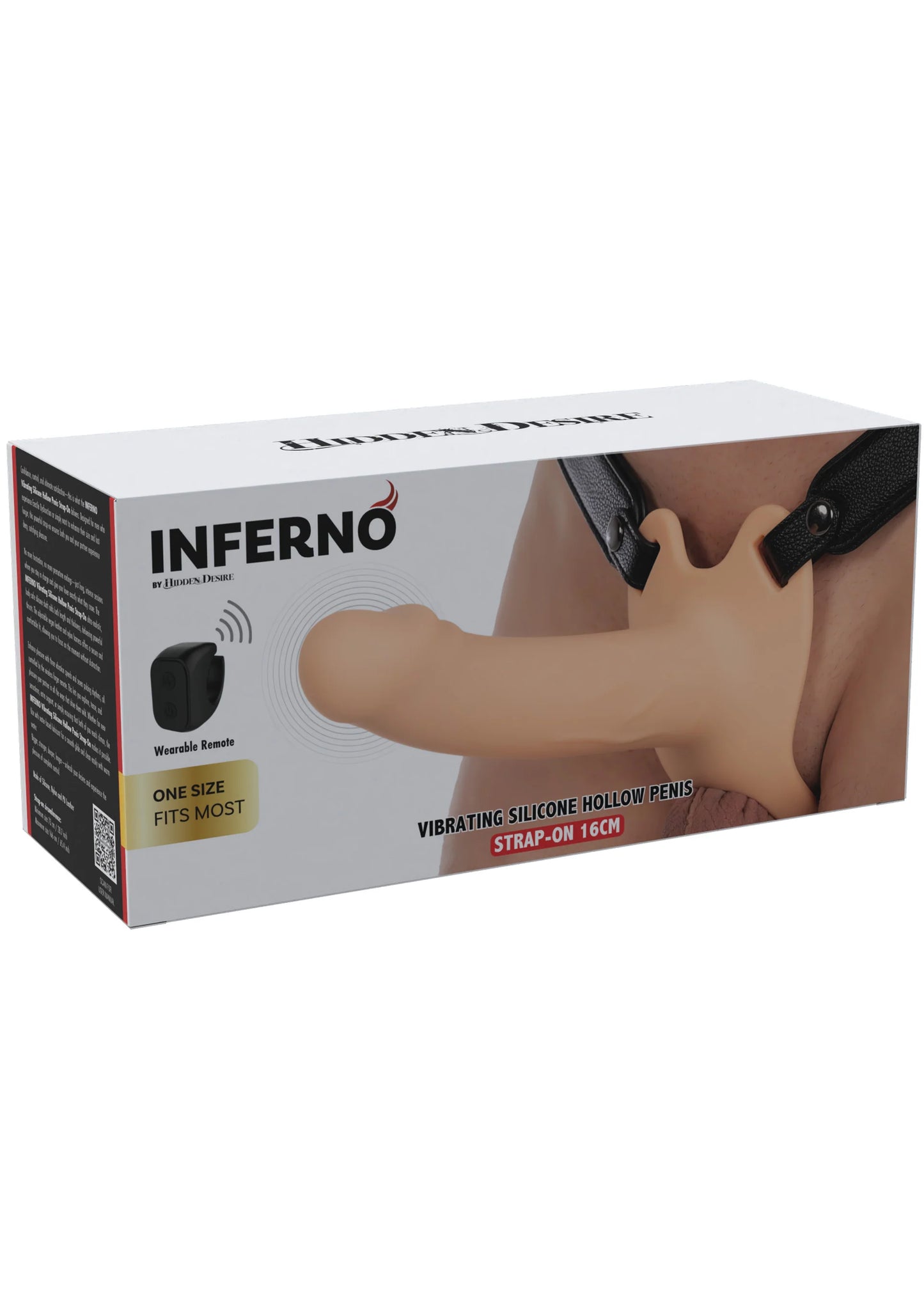 Verpakking Hidden Desire Inferno met vibrerende strap-on en one size afbeelding