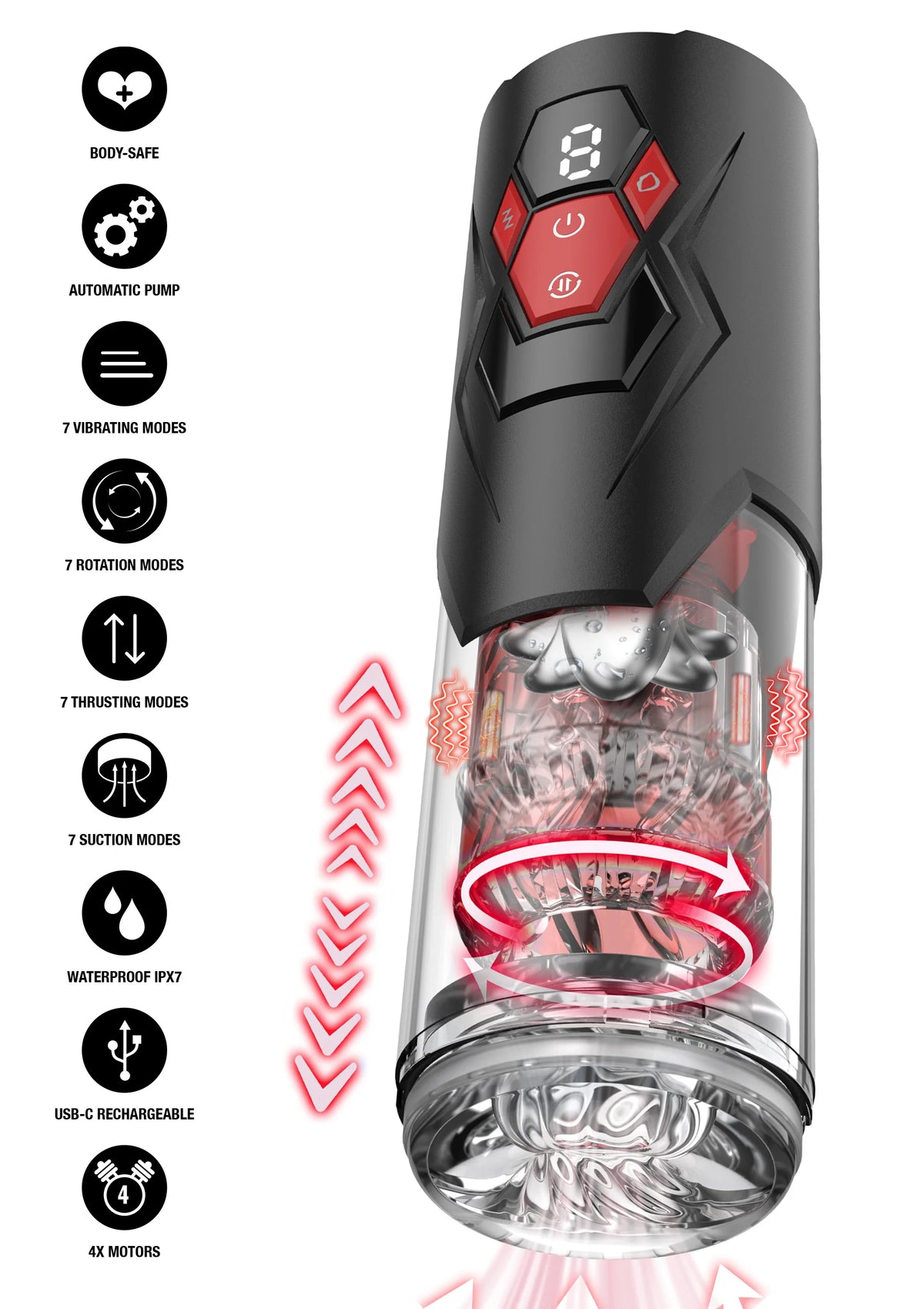 Bestel: Typhoon Thrust Elite Masturbator by Hidden Desire Fusion X - bij Happytoys.nl, happytoys.be, Happytoys.ae: erotische sex webshop | liever Happy dan Easy ⭐⭐⭐⭐⭐