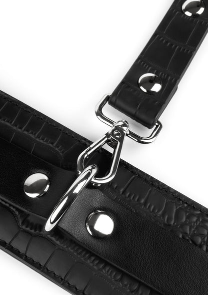 Croc-Embossed Ankle Cuffs by Feros Avanza