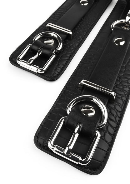 Croc-Embossed Ankle Cuffs by Feros Avanza