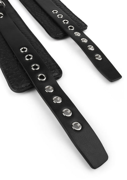 Croc-Embossed Ankle Cuffs by Feros Avanza