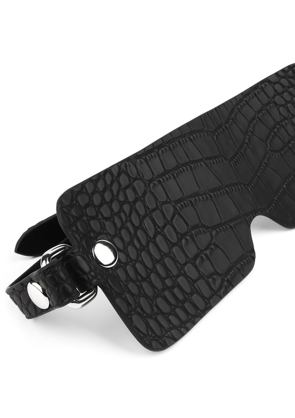 Croc-Embossed Blindfold by Feros Avanza