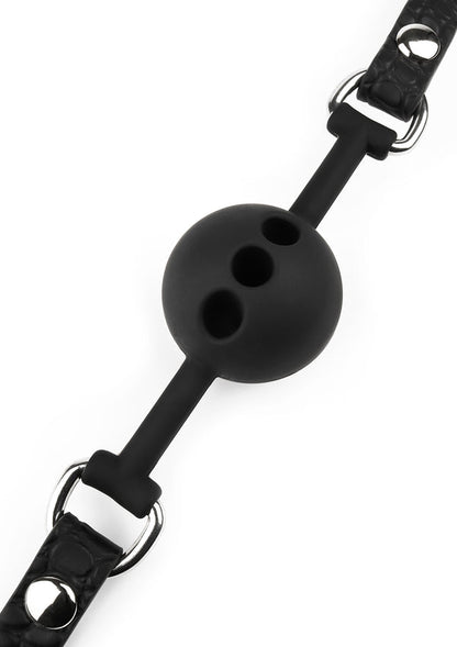 Croc-Embossed Ball Gag by Feros Avanza