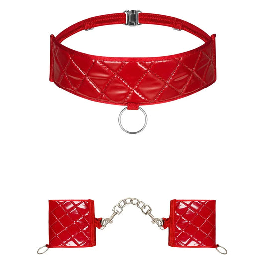 Hunteria cuff & choker - Happytoys Sexshop: Toys for Feeling Happy & Easy 😊 - Discreet geleverd