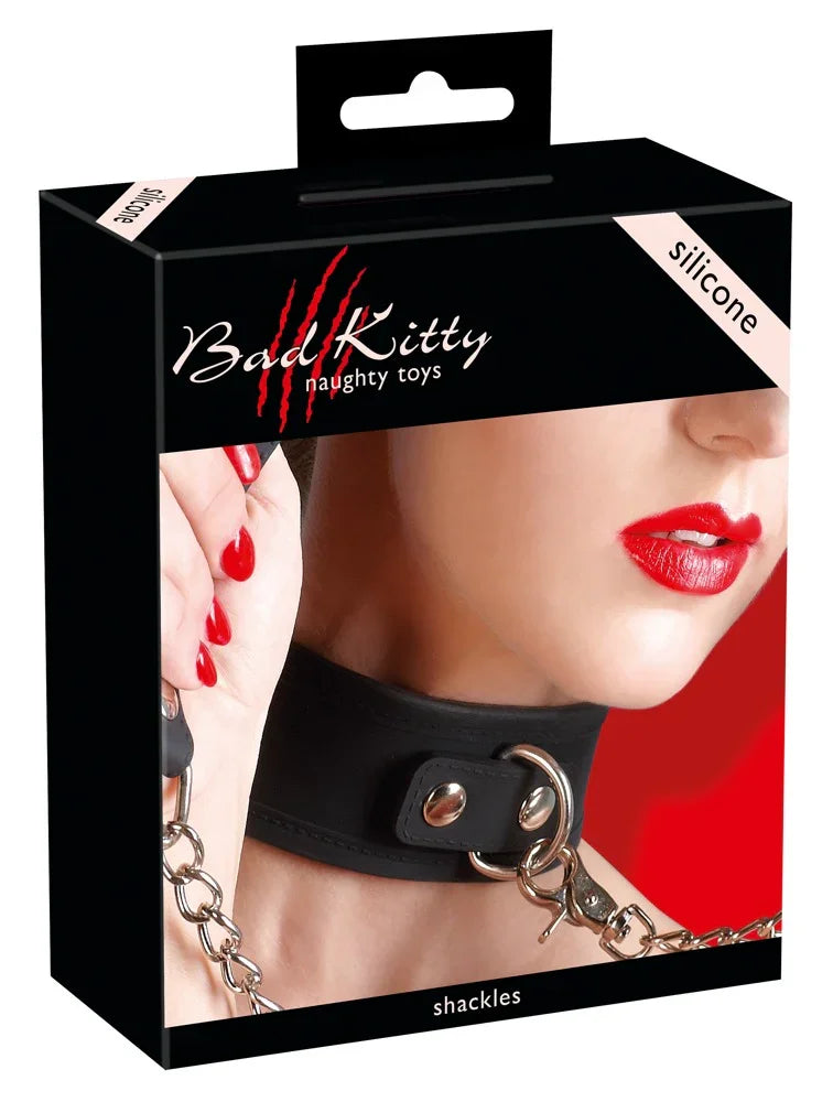 Silicone Collar with Leash - Happytoys Sexshop: Toys for Feeling Happy & Easy 😊 - Discreet geleverd