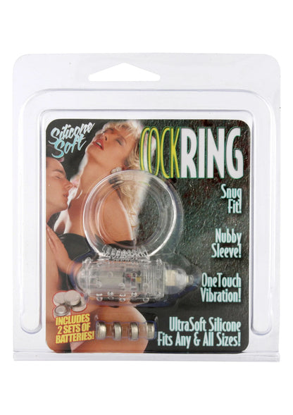 Seven Creations cockring op blister, ultrasoft siliconen en noppen voor stimulatie