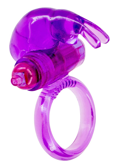 Bestel: Rabbit Vibrating Cockring - bij Happytoys: de erotische sex webshop | liever Happy dan Easy ⭐⭐⭐⭐⭐ - Default Title - 25074 - PURPLE
