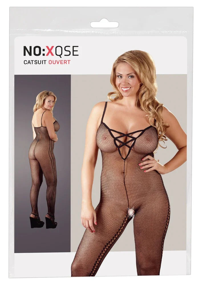 Catsuit with lacing - Happytoys Sexshop: Toys for Feeling Happy & Easy 😊 - Discreet geleverd