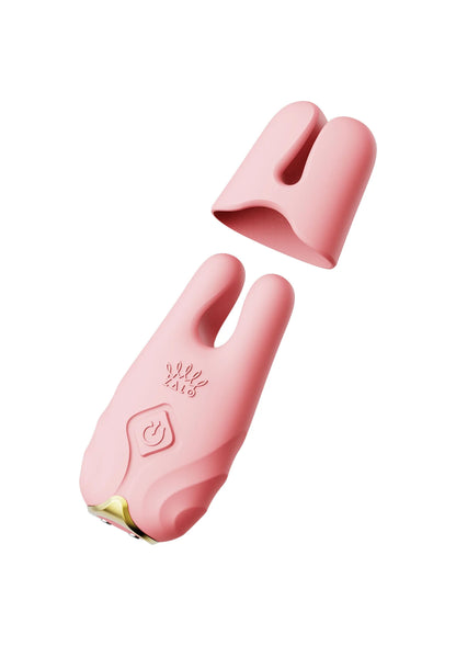 Nave Vibrating Nipple Clamps Pink by Zalo