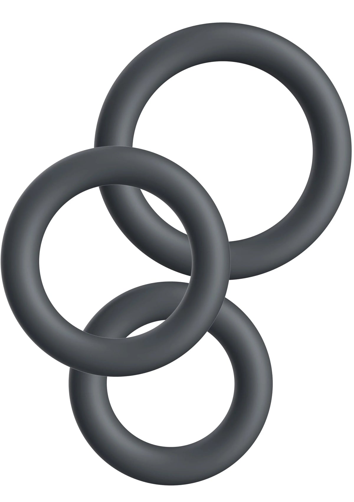 Bestel: Cock Ring Set 3pcs by Playhouse - bij Happytoys.nl, happytoys.be, Happytoys.ae: erotische sex webshop | liever Happy dan Easy ⭐⭐⭐⭐⭐ - Default Title - 25603 - GREY