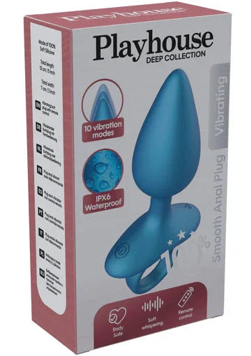 Glatter, vibrierender Analplug mit Fernbedienung von Playhouse