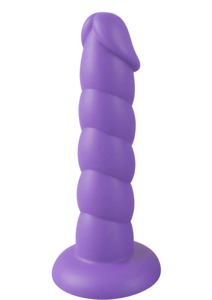 Bestel: Spiral Tease Dong Silicone L by Playhouse Rogue - bij Happytoys.nl, happytoys.be, Happytoys.ae: erotische sex webshop | liever Happy dan Easy ⭐⭐⭐⭐⭐ - Default Title - 25684 - PURPLE