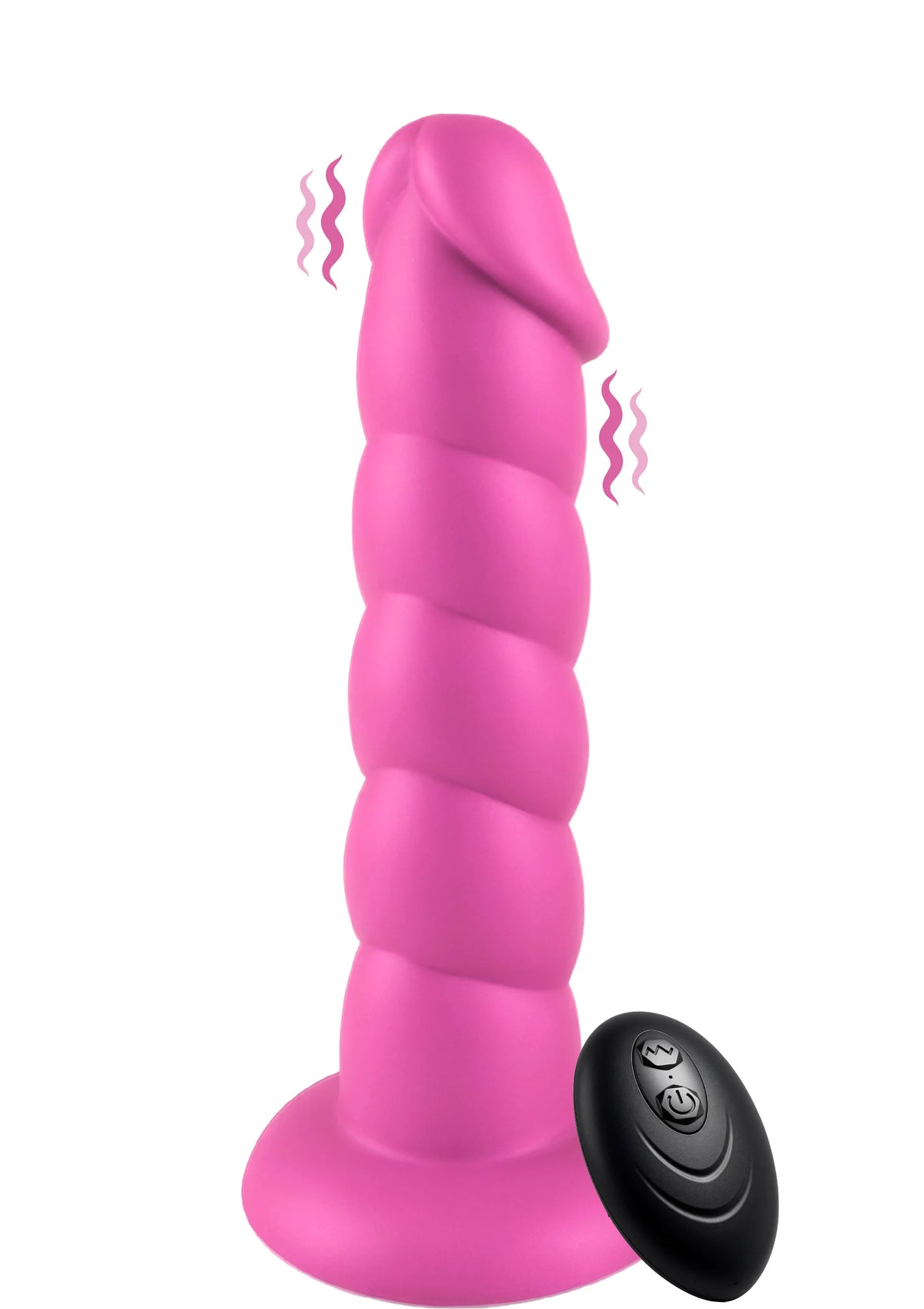 Bestel: Spiral Tease Vibrating Dong Silicone M by Playhouse Rogue - bij Happytoys.nl, happytoys.be, Happytoys.ae: erotische sex webshop | liever Happy dan Easy ⭐⭐⭐⭐⭐ - Default Title - 25691 - PINK