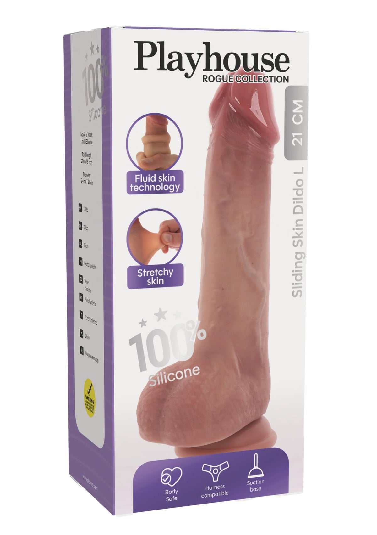 Sliding Skin Dildo Silicone L by Playhouse Rogue