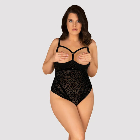 Jagueria crotchless teddy - Happytoys Sexshop: Toys for Feeling Happy & Easy 😊 - Discreet geleverd