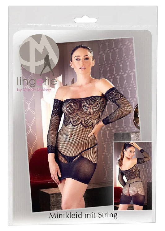 Mini Dress with Gauntlets S-L - Happytoys Sexshop: Toys for Feeling Happy & Easy 😊 - Discreet geleverd