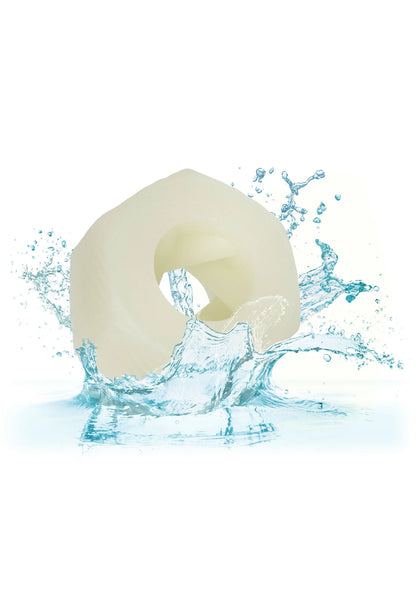 Lichtgroene cockring met water-splash eromheen