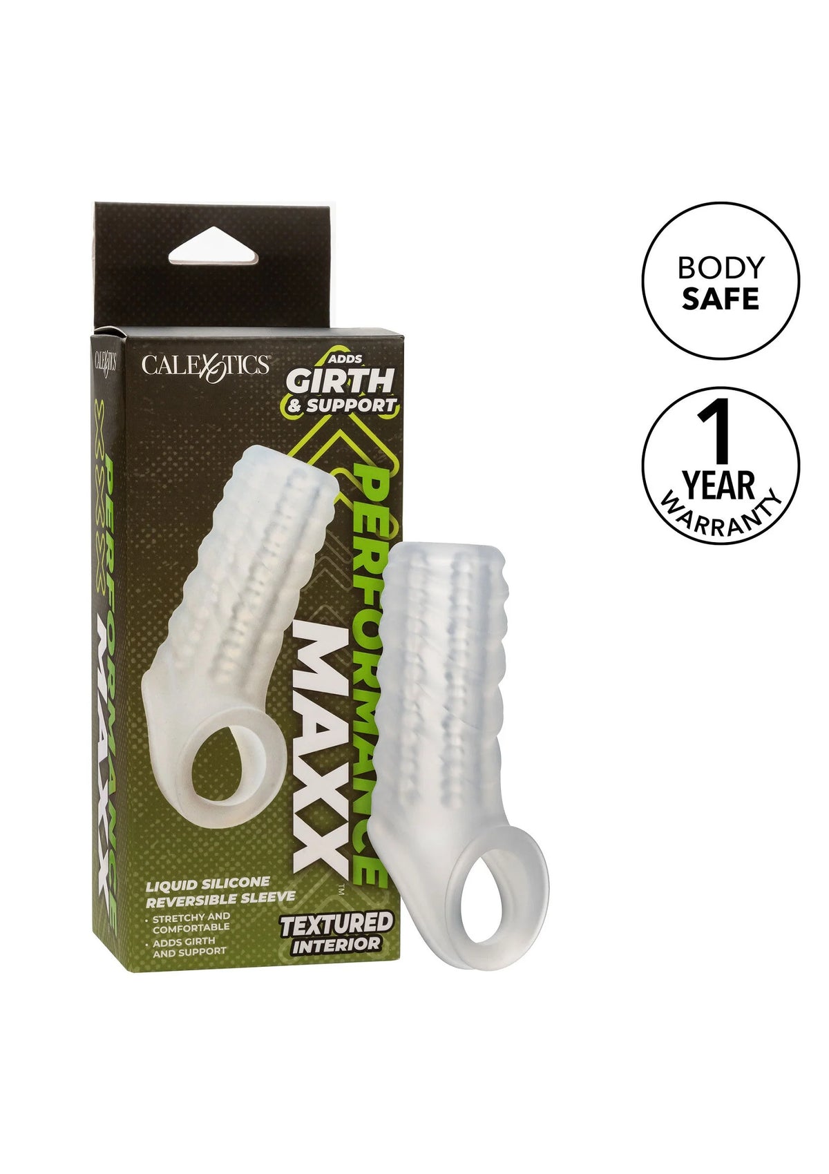 Bestel: Silicone Reversible Sleeve by CalExotics - bij Happytoys: de erotische sex webshop | liever Happy dan Easy ⭐⭐⭐⭐⭐