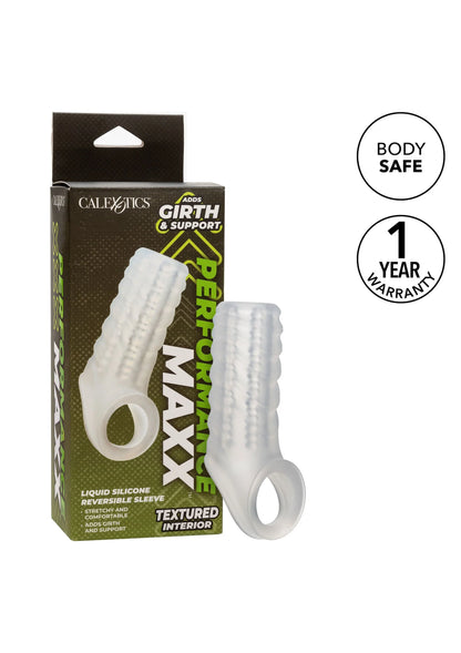 Bestel: Silicone Reversible Sleeve by CalExotics - bij Happytoys: de erotische sex webshop | liever Happy dan Easy ⭐⭐⭐⭐⭐