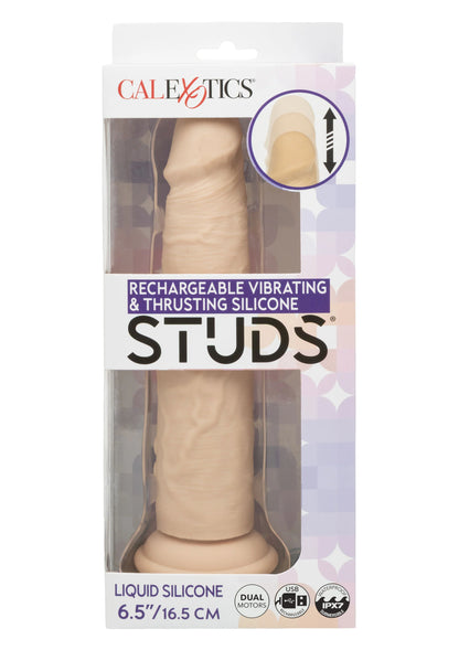 Vibrating & Thrusting Silicone Studs Vibrator by CalExotics Studs