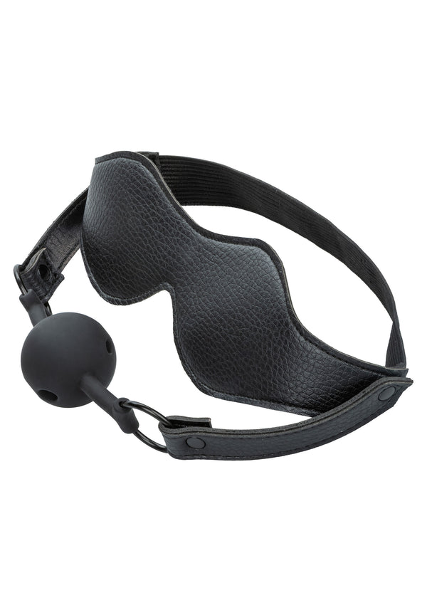 Eye Mask & Breathable Ball Gag by CalExotics Nocturnal