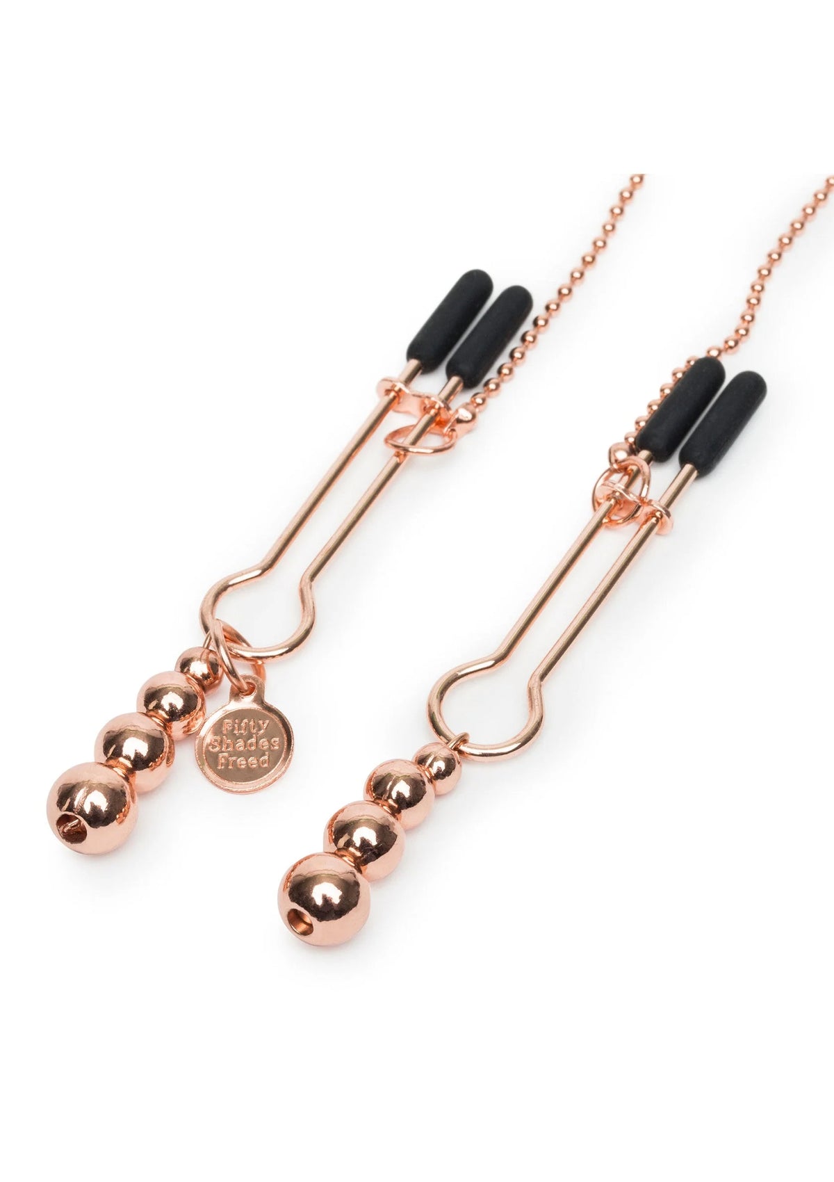 Bestel: Freed All Sensation Nipple & Clitoral Chain Fifty Shades - bij Happytoys: de erotische sex webshop | liever Happy dan Easy ⭐⭐⭐⭐⭐