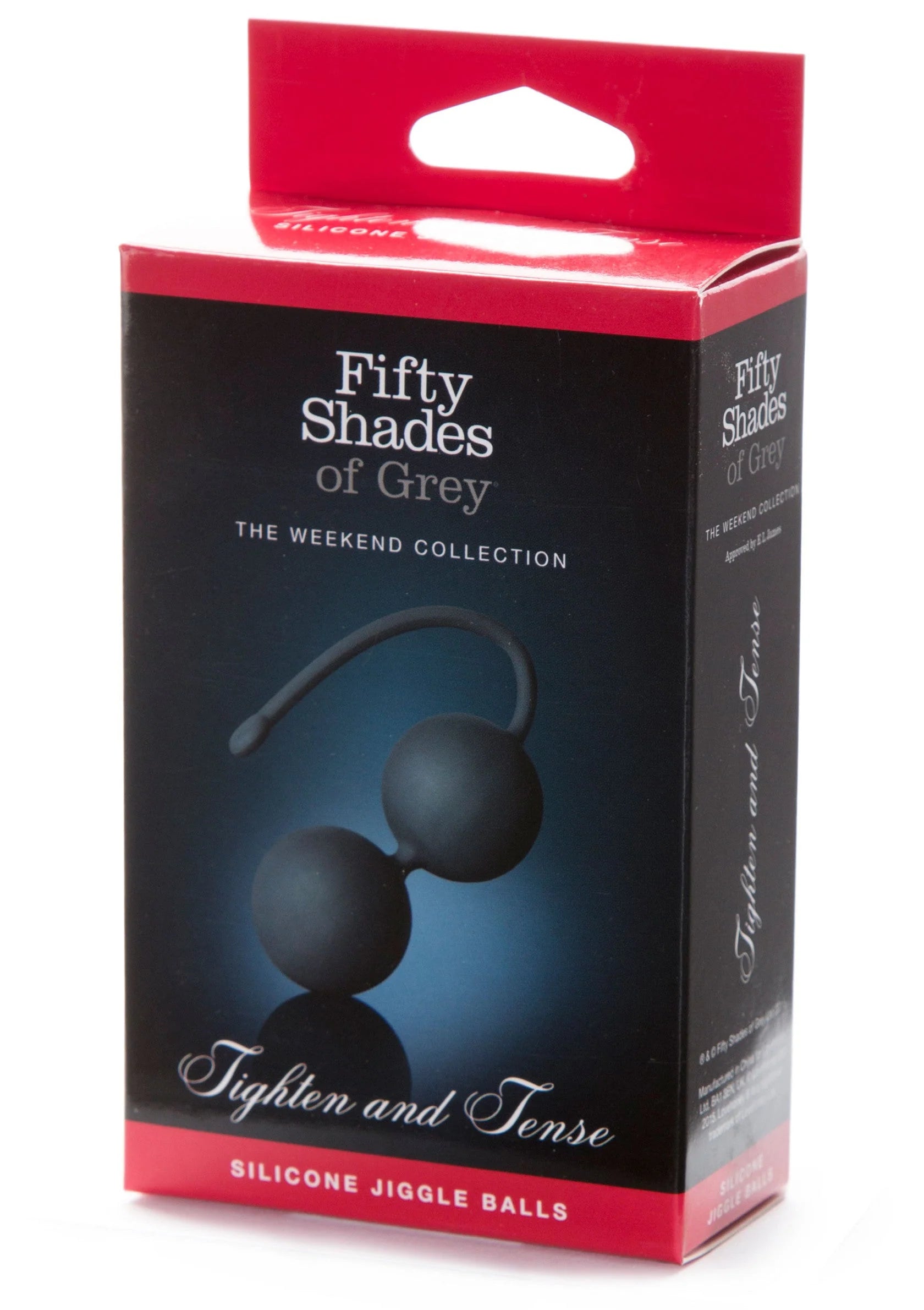 Doos met Fifty Shades of Grey siliconen jiggleballen Tighten and Tense.