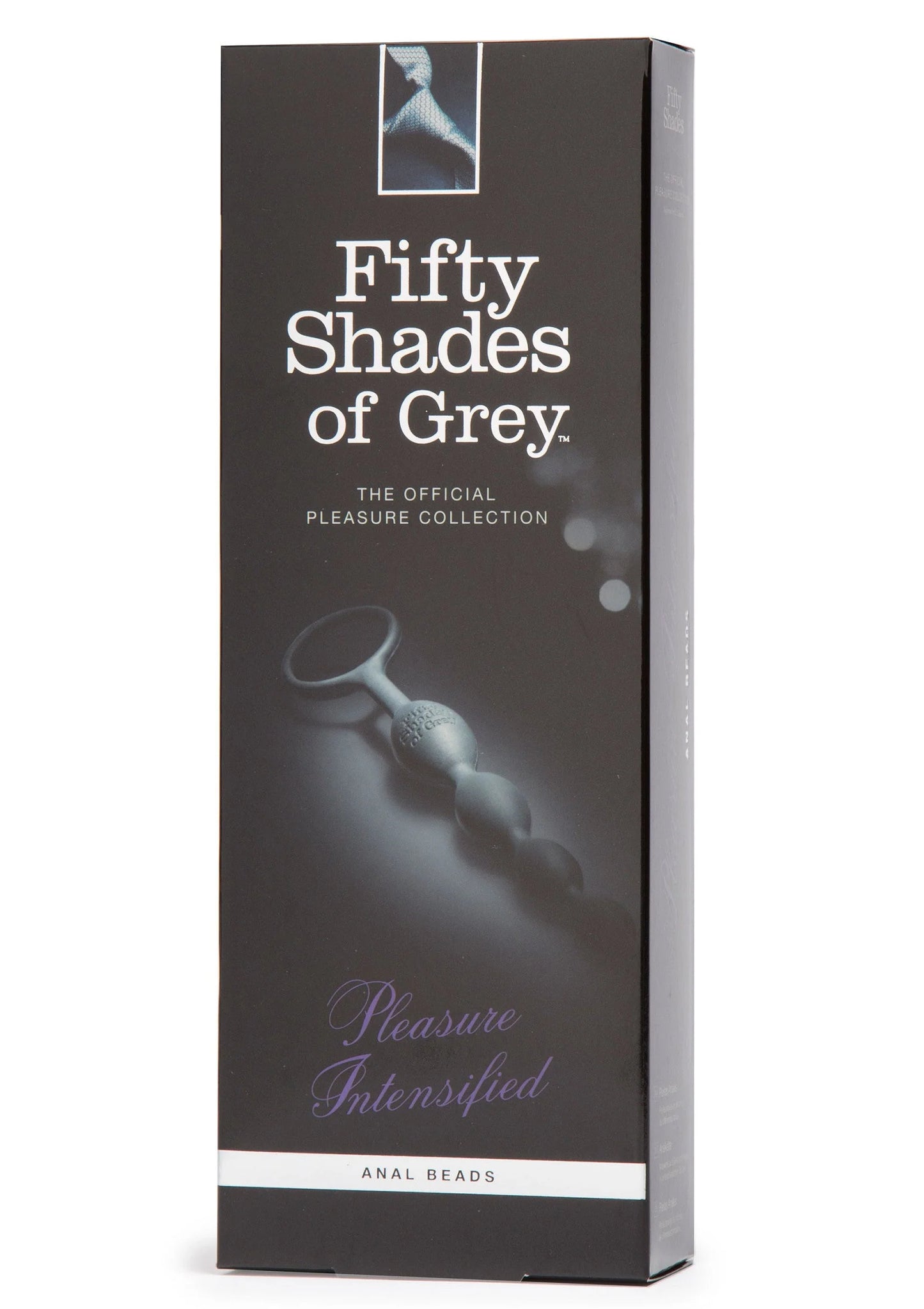 Doos van Fifty Shades of Grey 'Pleasure Intensified' met anale beads afbeelding.