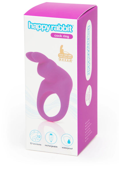 Cockring van Happy Rabbit in paarse verpakking