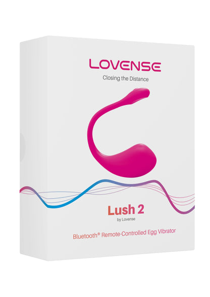 Verpakking van Lovesense roze eivibrator met Bluetooth-afstandsbediening opdruk