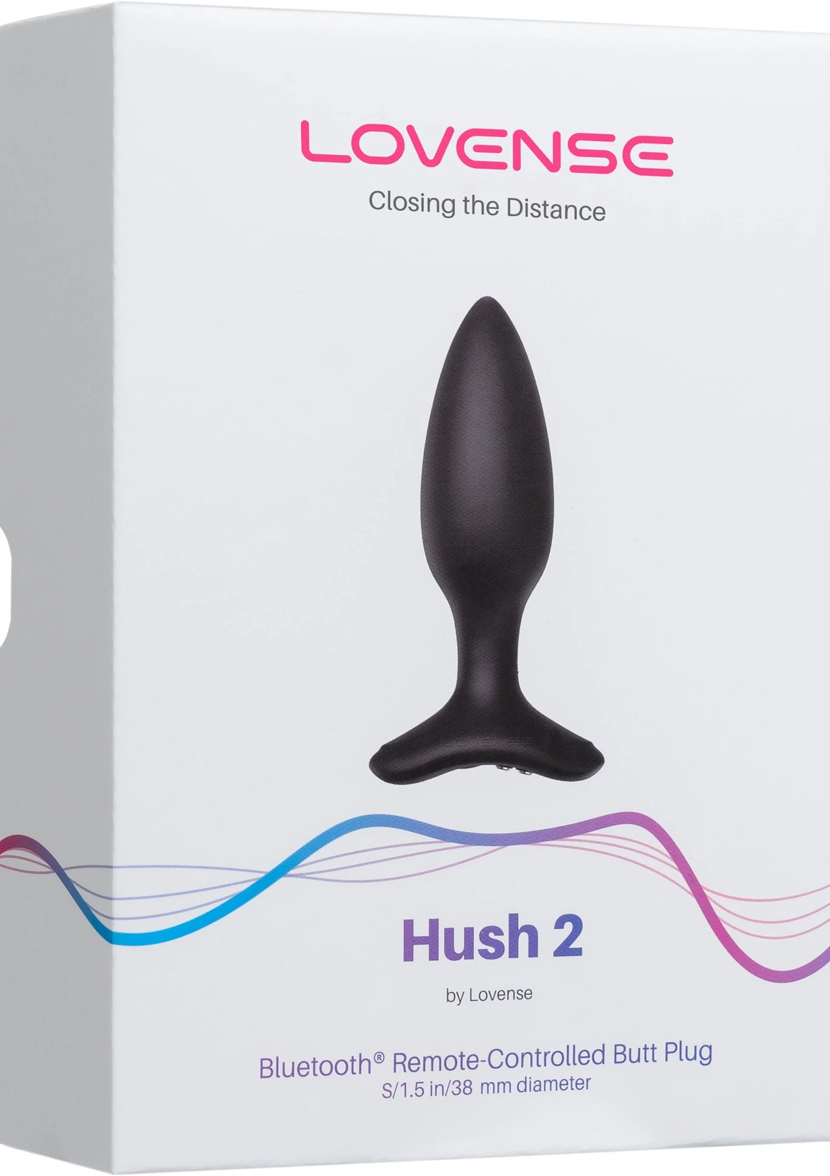 Lovense Hush 2 doos met productillustratie van zwarte bilplug