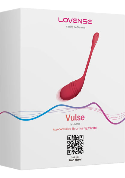 Rode G-spot vibrator in doos met Lovesense branding.