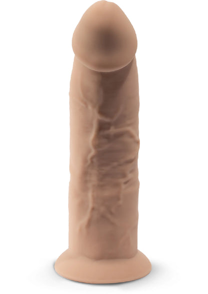 Huidskleurige 6-inch dong van Silex-D, staand met ronde voet