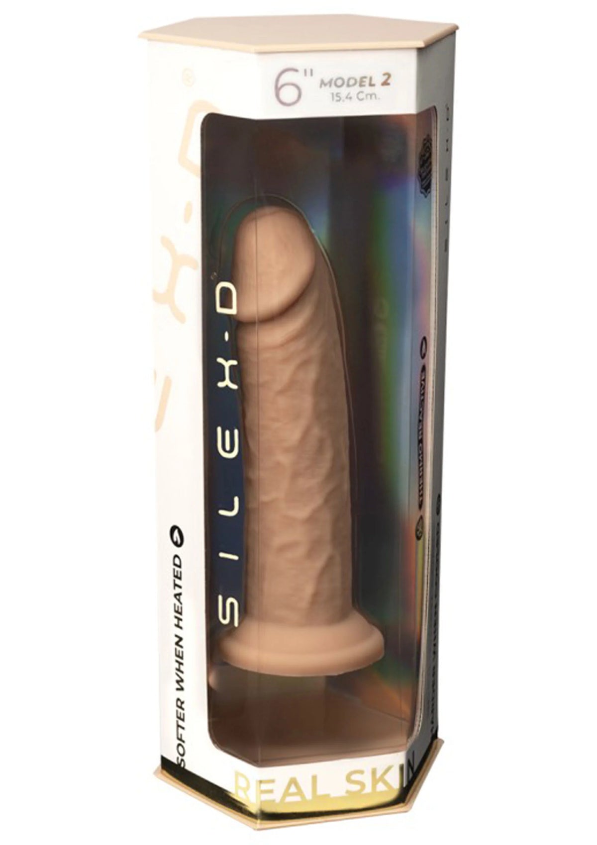 Bestel: Real Skin Dildo Model 2 (6 inch) by Sikex - D Real Feel - bij Happytoys: de erotische sex webshop | liever Happy dan Easy ⭐⭐⭐⭐⭐