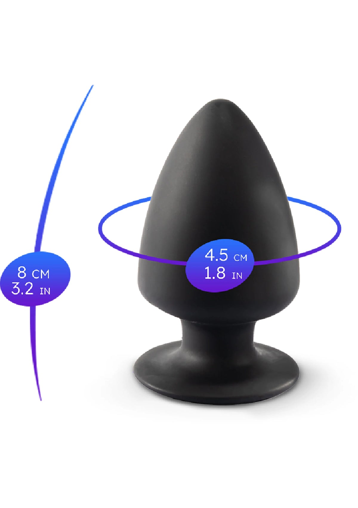 Bestel: Plug Model 1 - Xsmall - bij Happytoys: de erotische sex webshop | liever Happy dan Easy ⭐⭐⭐⭐⭐ - Default Title - 29745 - BLACK