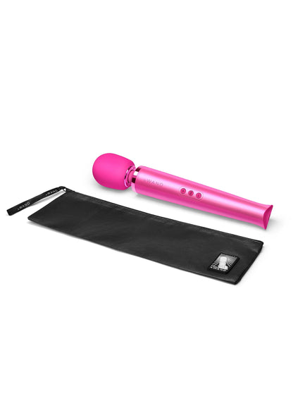 Roze Le Wand oplaadbare massager met zwarte opbergtas