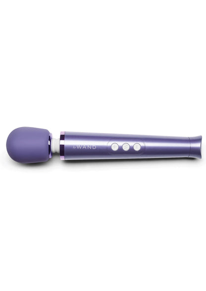 Violet Le Wand wandvibrator met knoppen op de handgreep